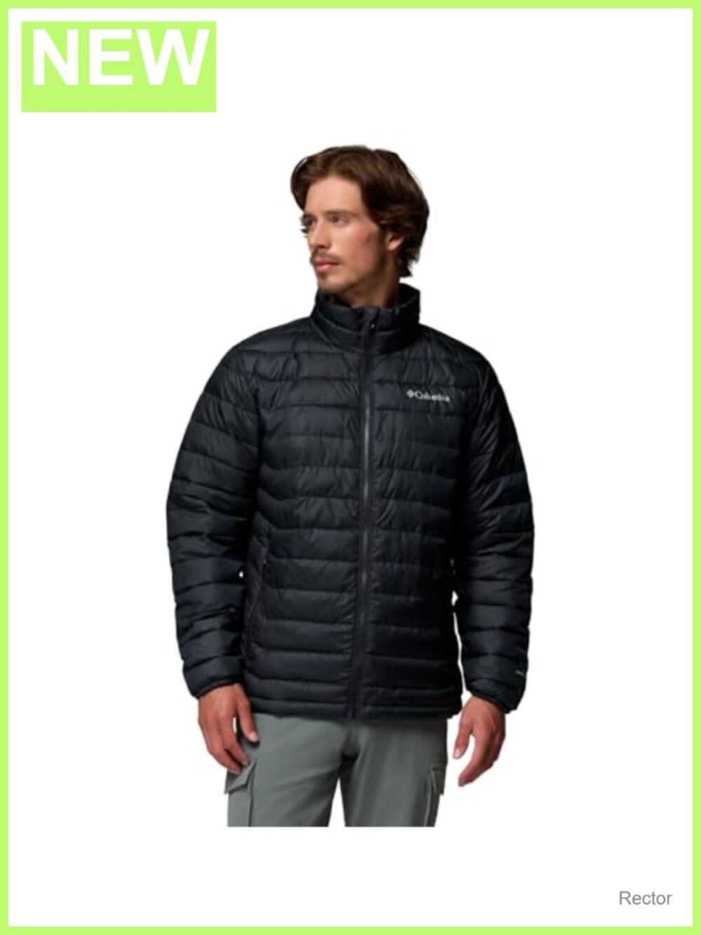 Men's Insulated Quilted Jacket Lightweight Warm Zip Pockets